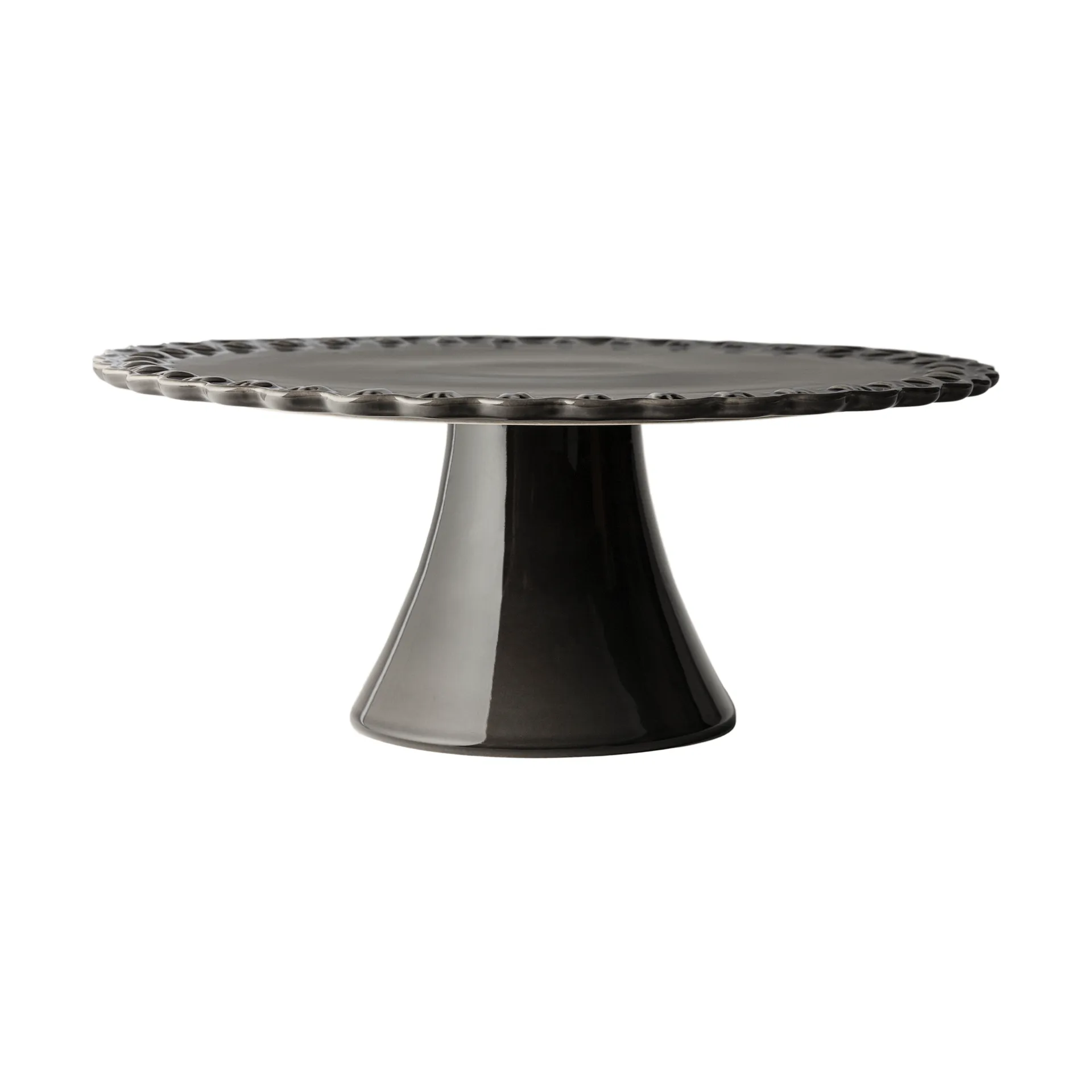 Patera na ciasto Tulipa Ø30 cm, Almost black PotteryJo