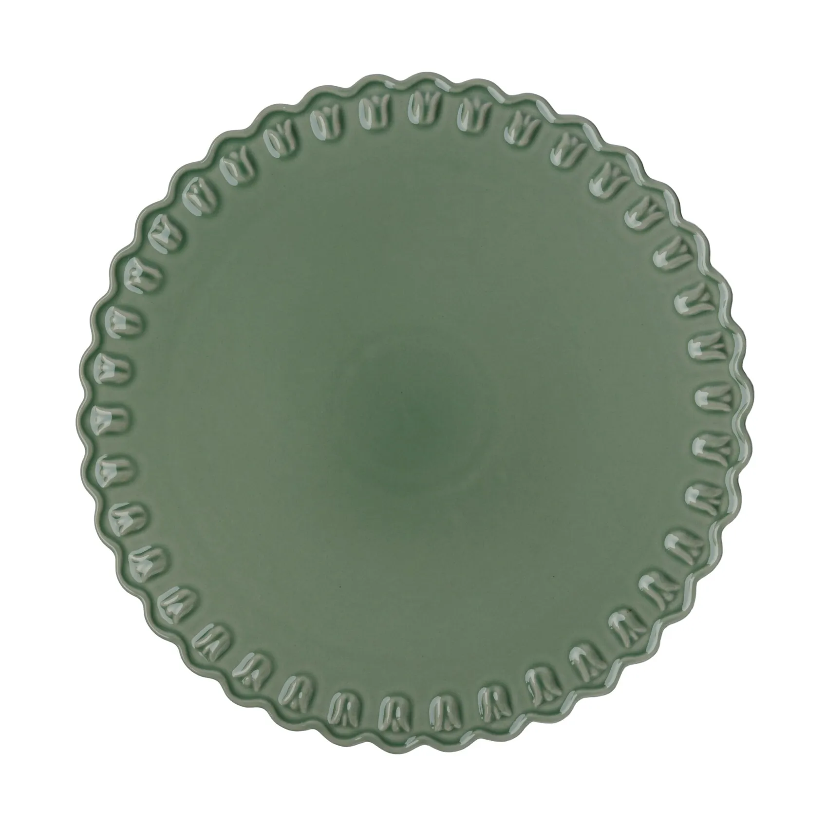 Patera na ciasto Tulipa Ø30 cm, Verona green PotteryJo
