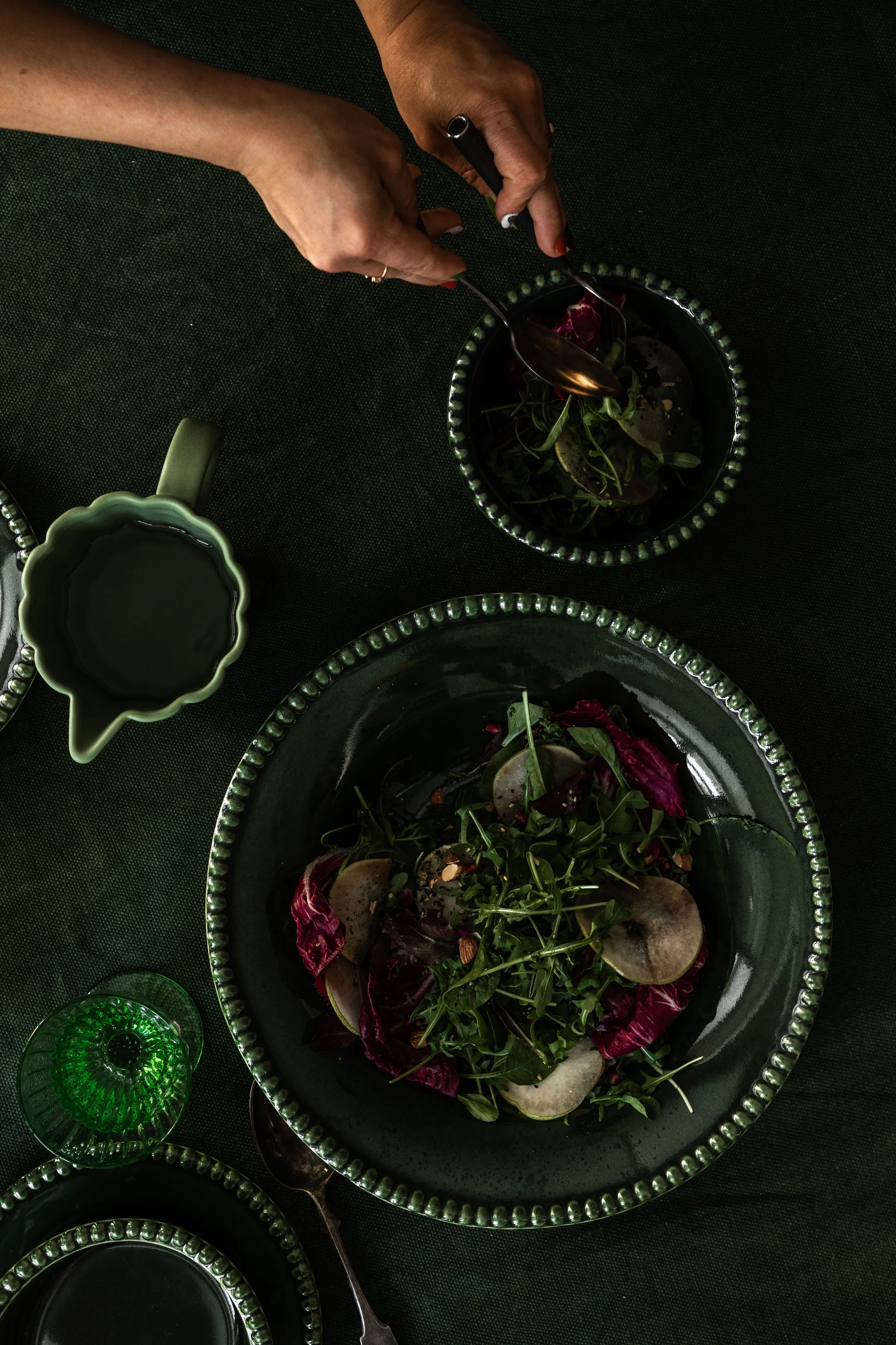 Talerz do makaronu Daria Ø35 cm, Moss PotteryJo