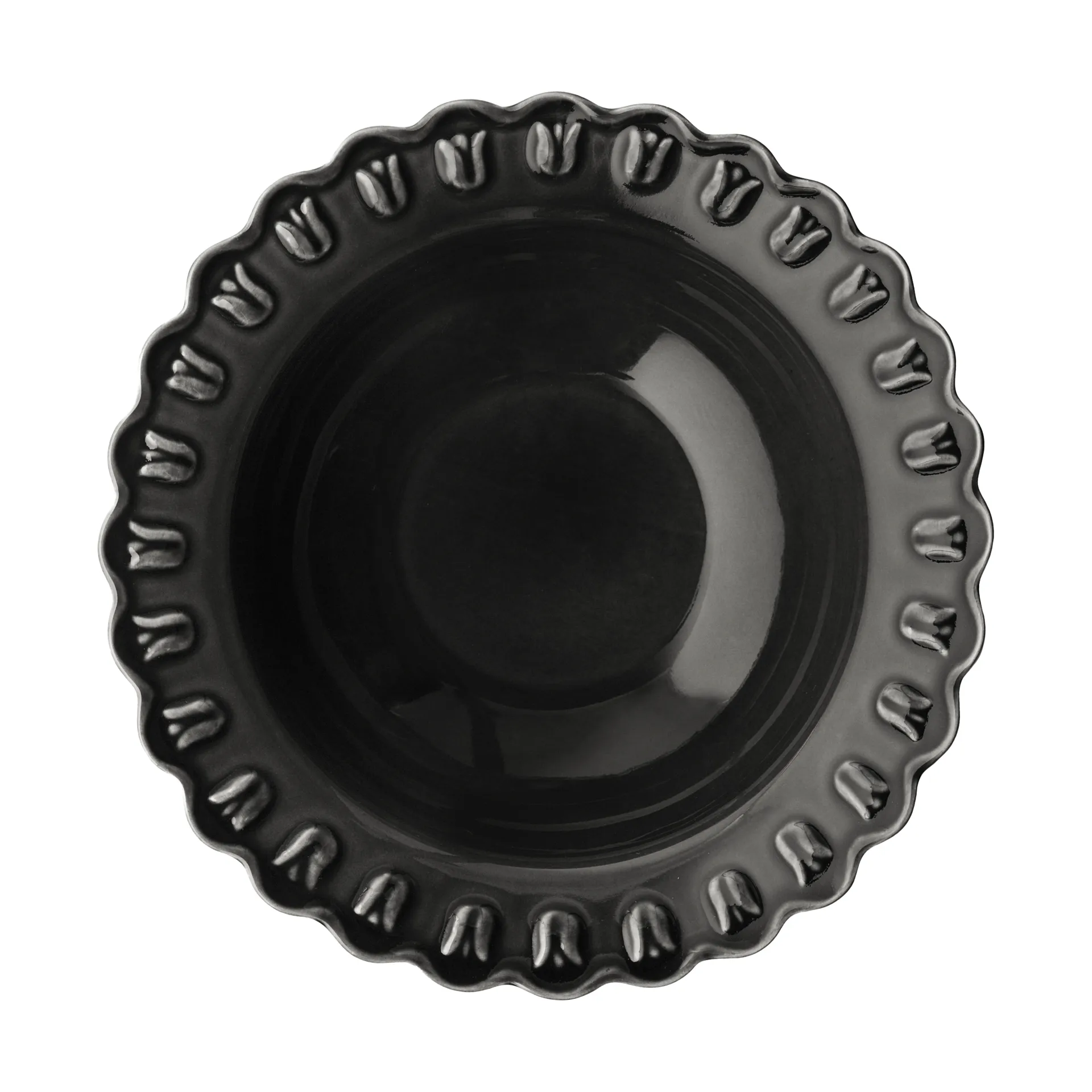 Talerz głęboki Tulipa small Ø17 cm, 2 szt., Almost black PotteryJo