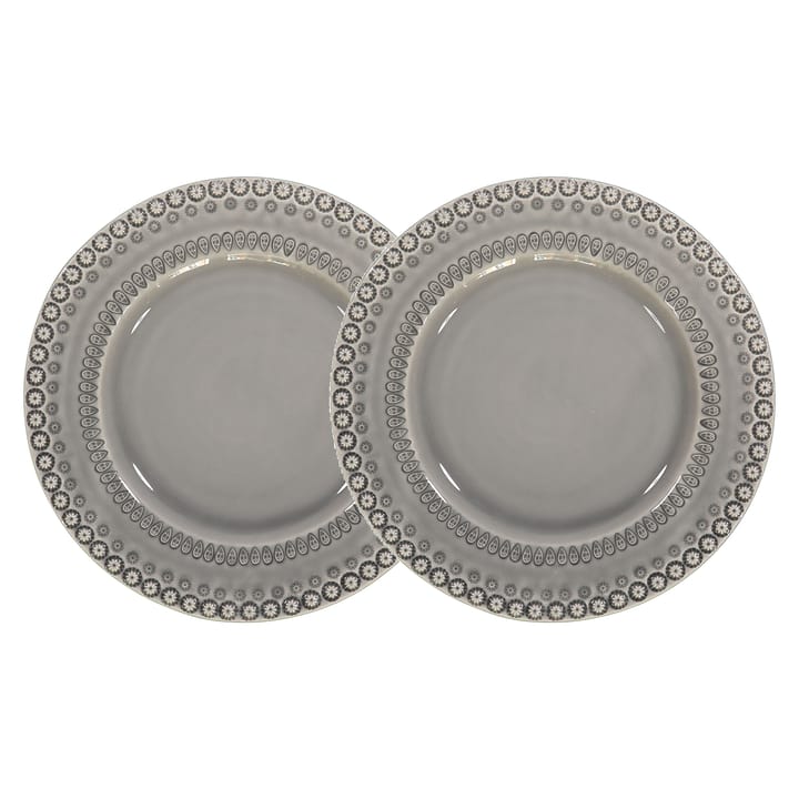 Talerz matowy Daisy Ø 29 cm 2-pak, Soft grey (szary) PotteryJo