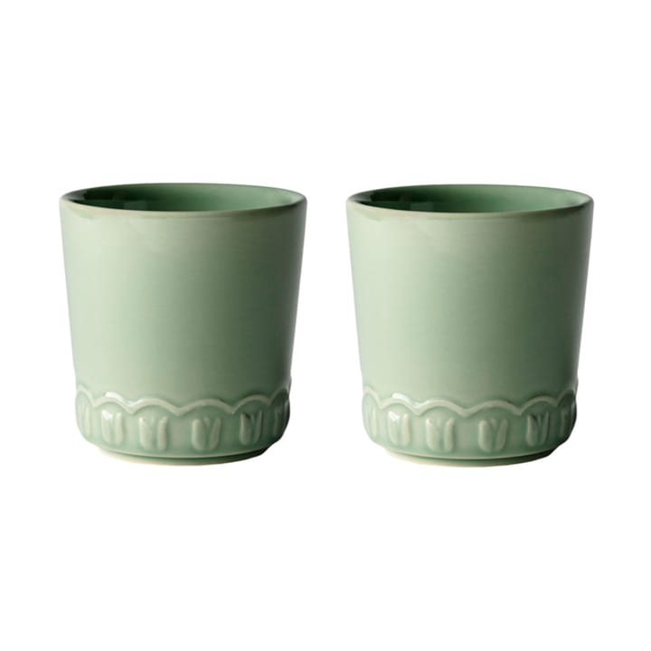Tulipa filiżanka 200 ml 2-pak - Verona green - PotteryJo