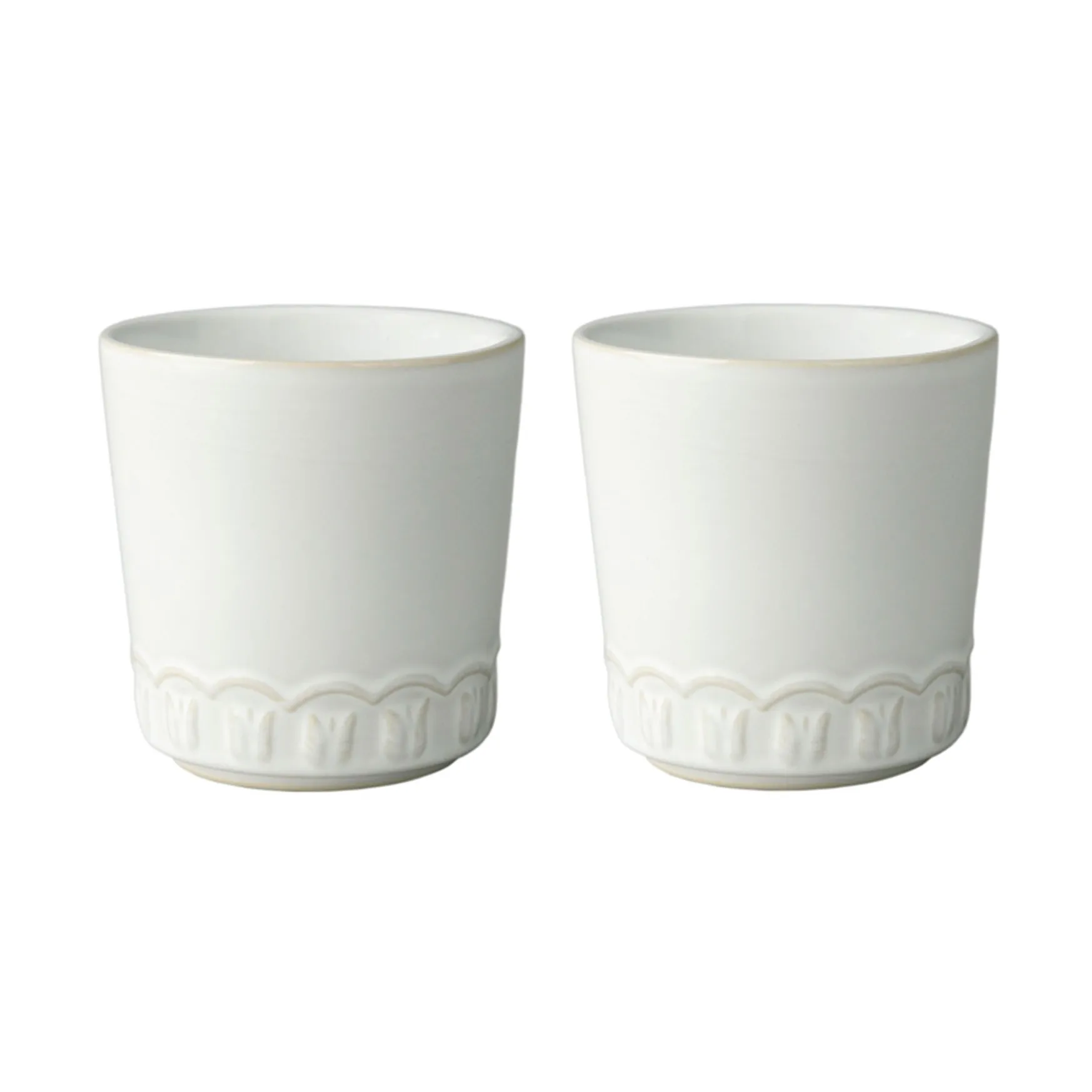 Tulipa filiżanka 200 ml, 2‑pak, White PotteryJo