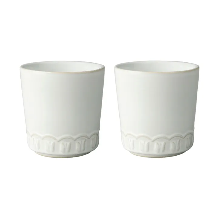 Tulipa filiżanka 200 ml, 2‑pak - White - PotteryJo