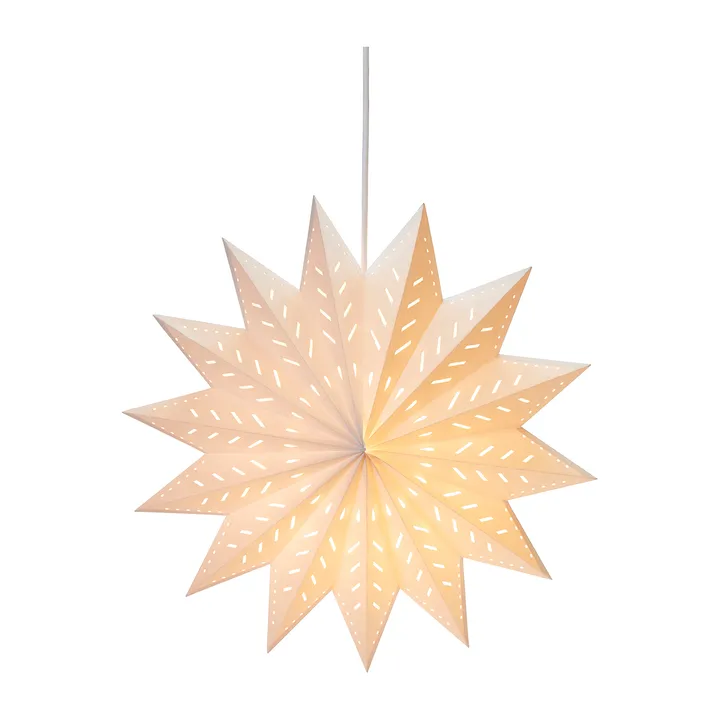 Alfa gwiazda adwentowa - Biały, 60 cm - PR Home