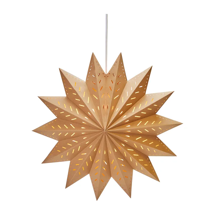 Alfa gwiazda adwentowa brązowy - Brązowy, 50 cm - PR Home