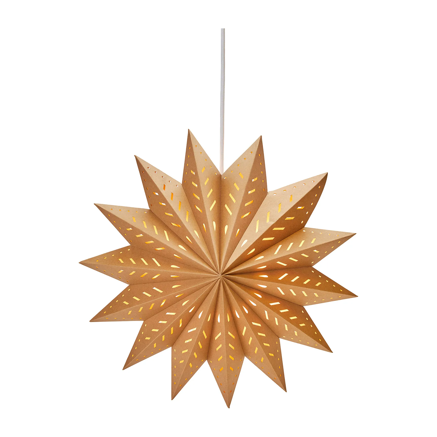 Alfa gwiazda adwentowa brązowy, Brązowy, 60 cm PR Home