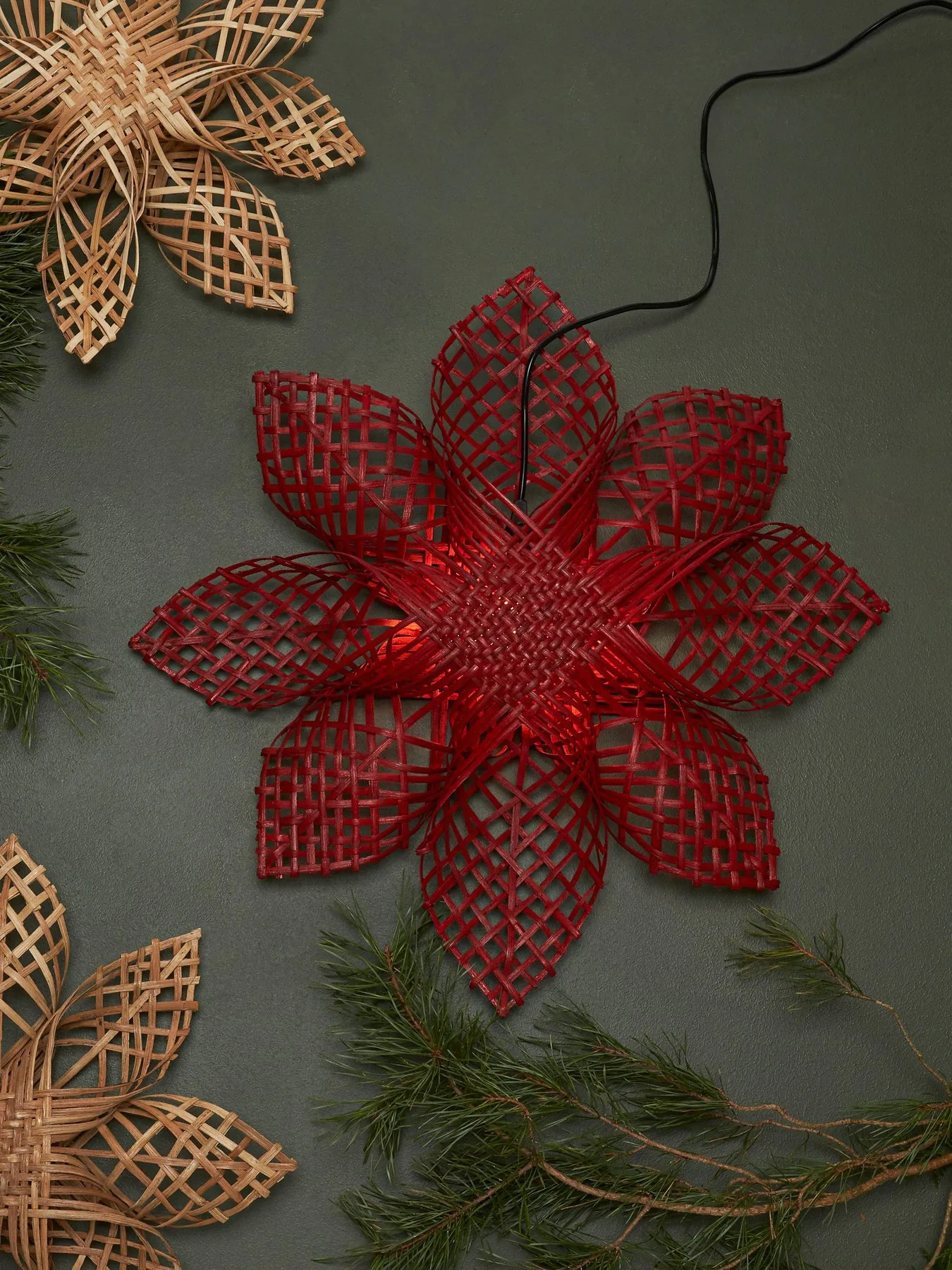 Anna gwiazda adwentowa czerwona, 82 cm PR Home