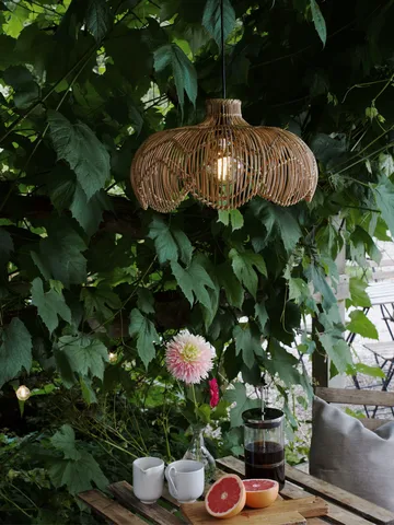 Belle lampa wisząca do użytku zewnętrznego - Naturalna, Ø43x24 cm - PR Home