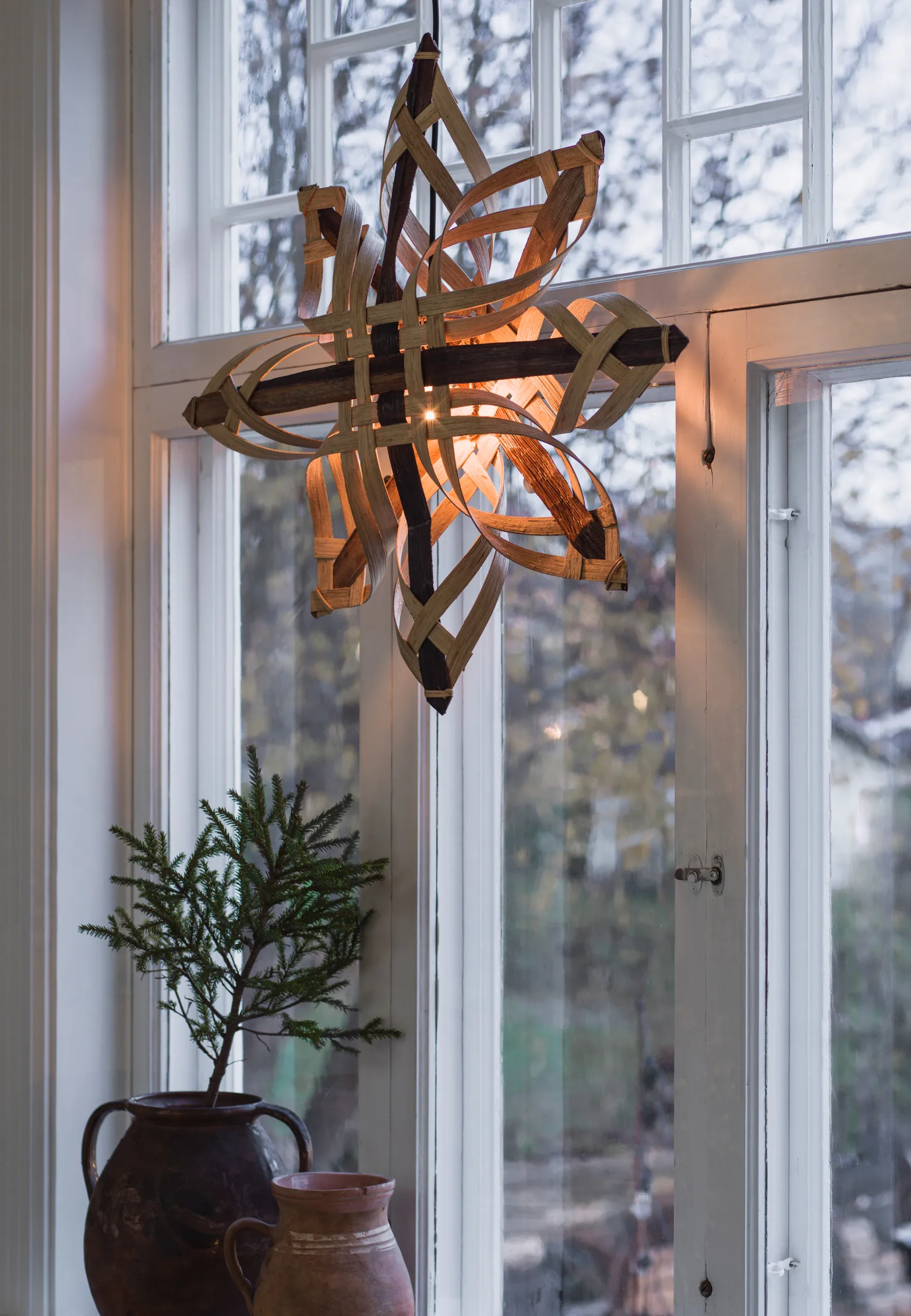 Gwiazda adwentowa Mary, naturalna, 82 cm PR Home