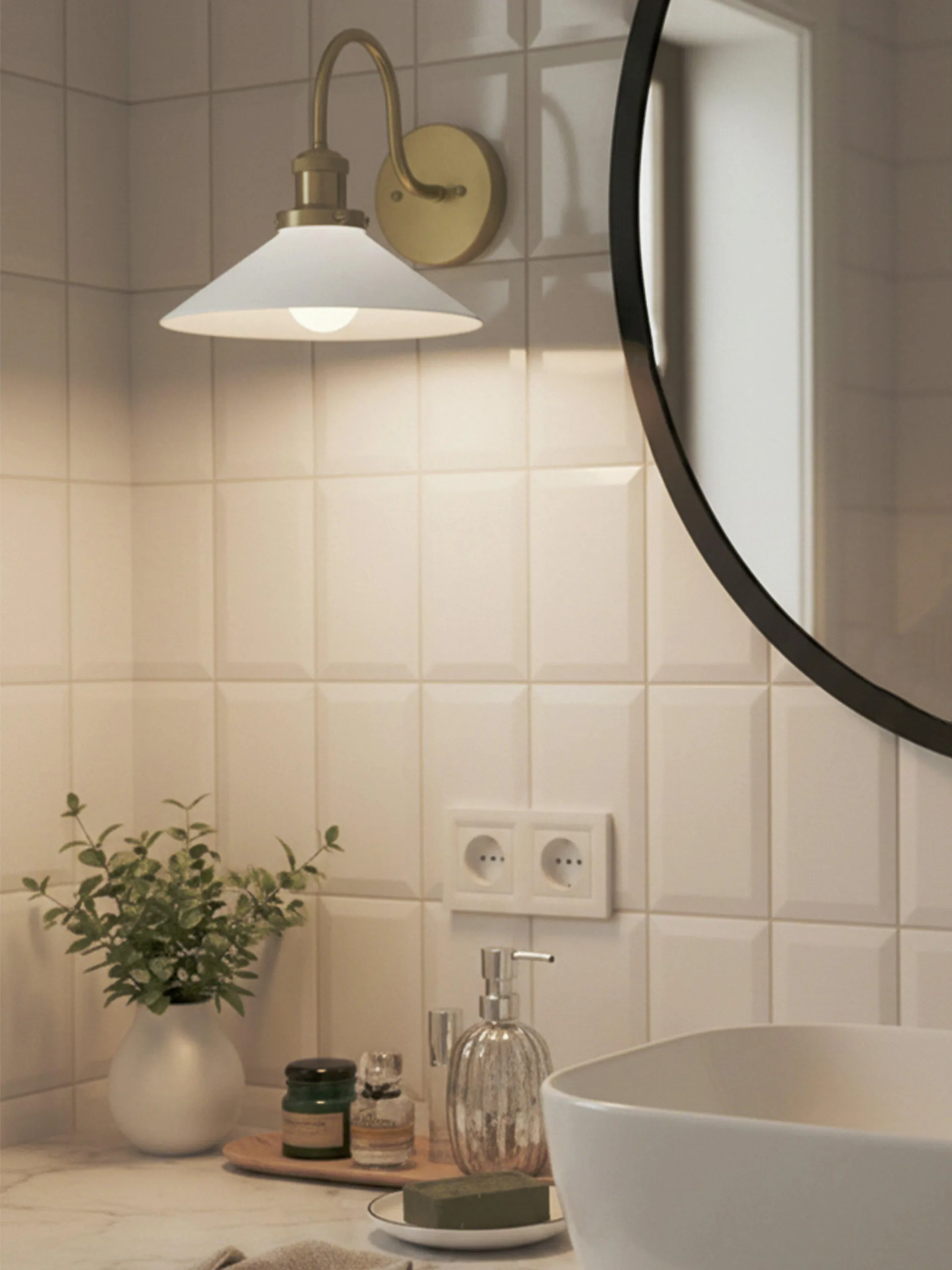 Kinkiet August, Opal-mosiądz PR Home