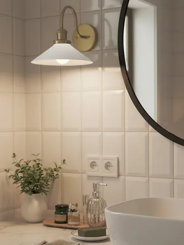 Kinkiet August - Opal-mosiądz - PR Home