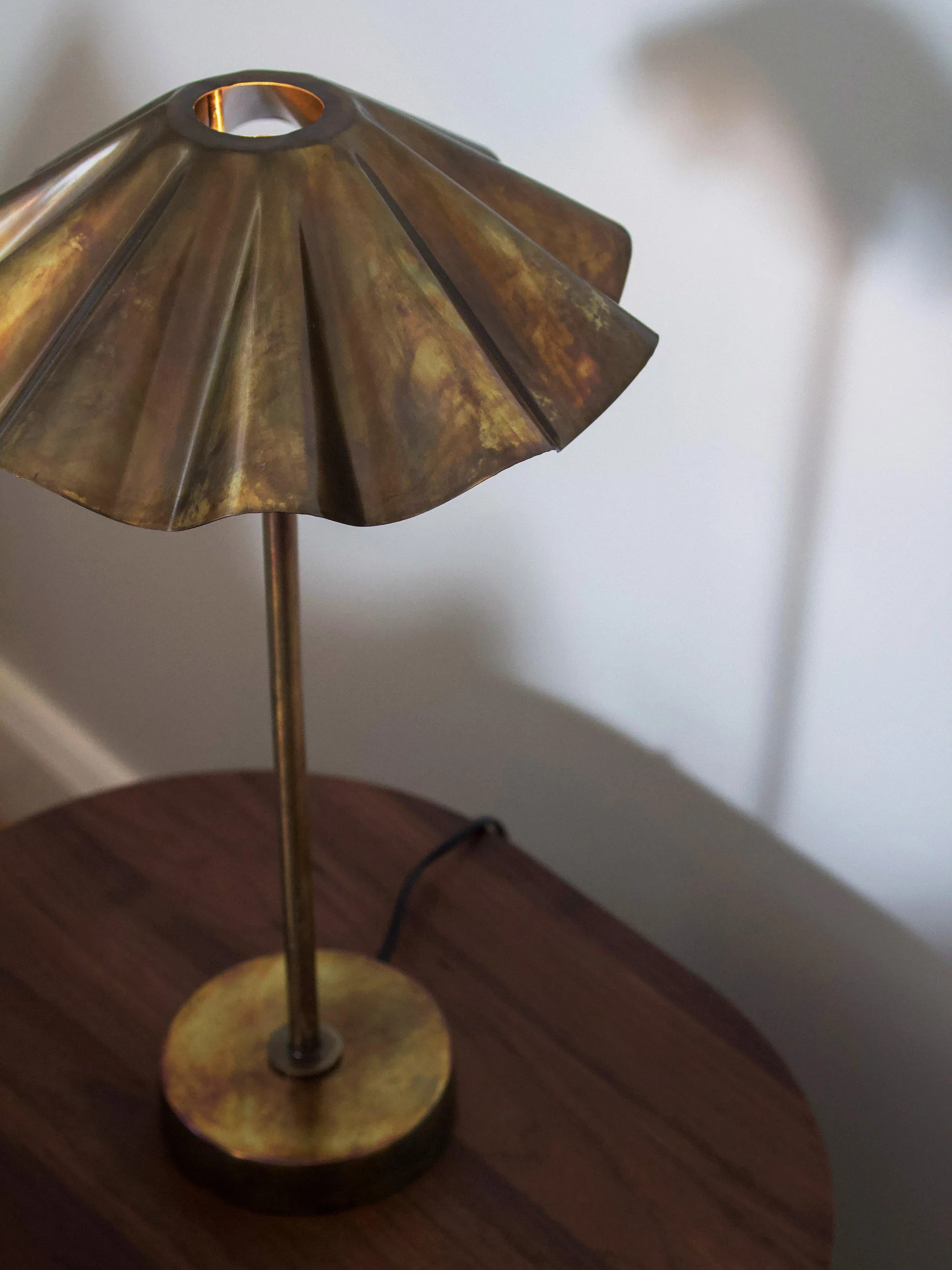 Lampa stołowa Aira, Mosiądz patynowany, 46 cm PR Home