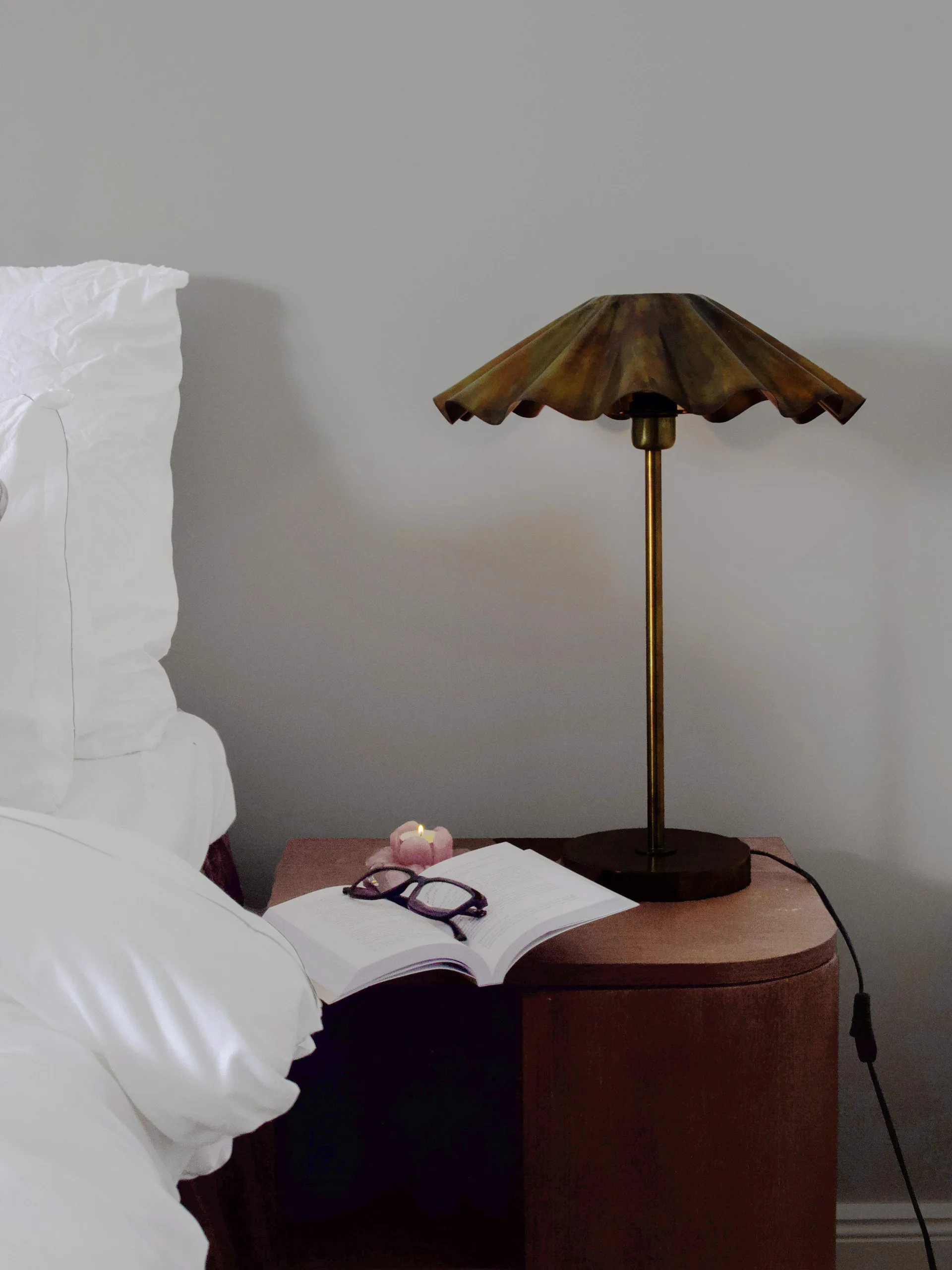 Lampa stołowa Aira, Mosiądz patynowany, 54 cm PR Home