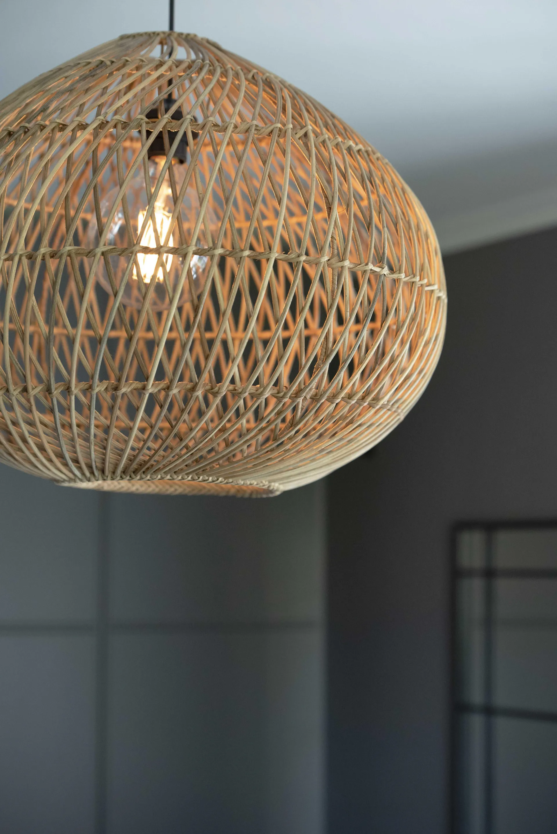 Lampa sufitowa Karen rattan, Ø70 cm PR Home