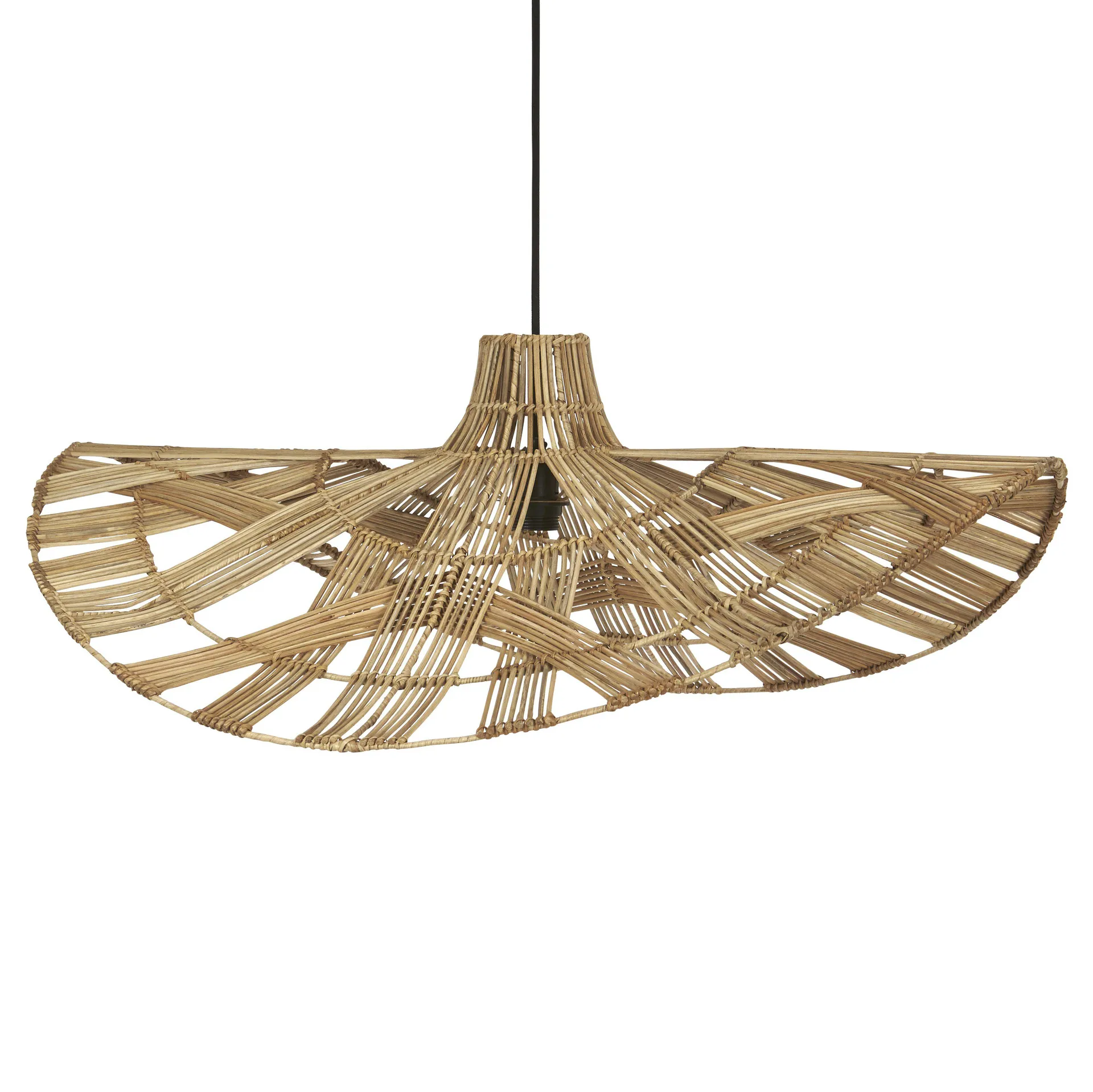 Lampa sufitowa Wella, rattan 81 cm, Natura PR Home