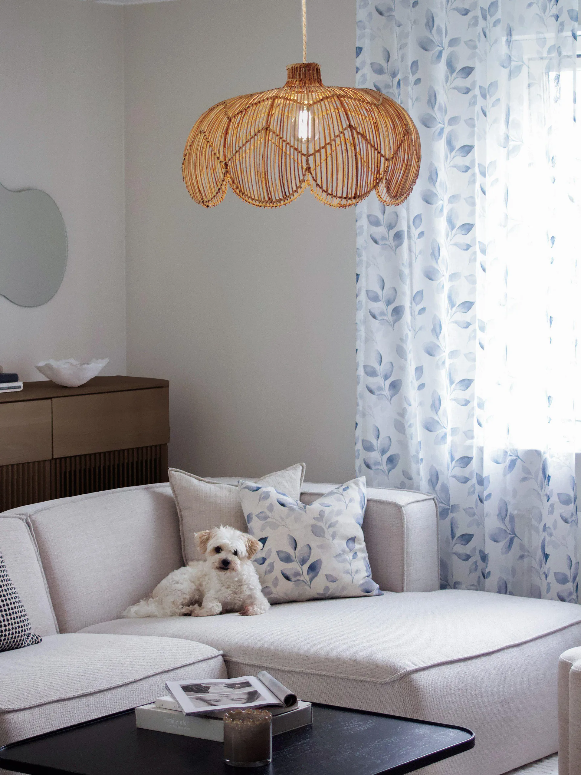 Lampa wisząca Belle, Naturalna, Ø53×32 cm PR Home