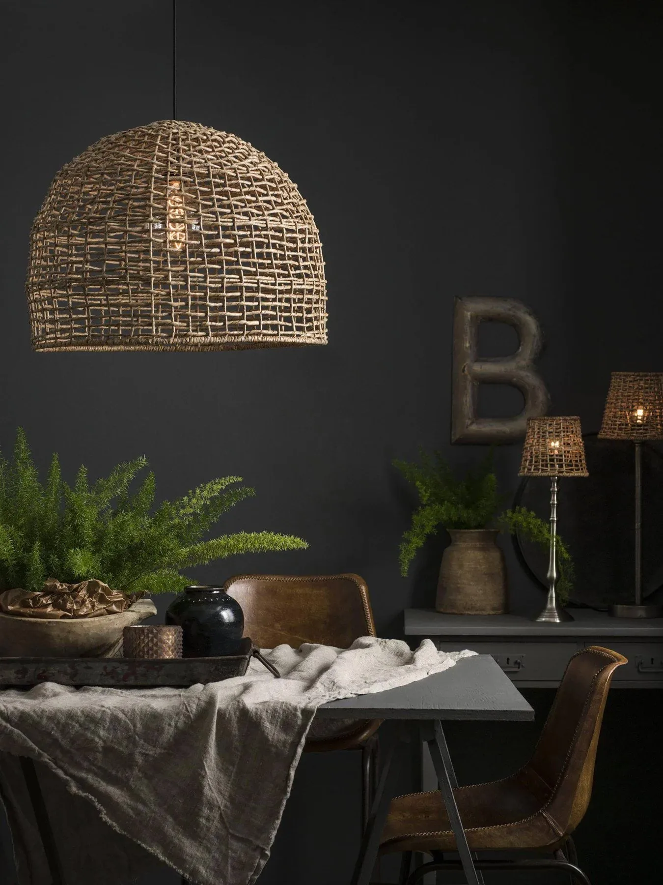 Lampa wisząca Cebu, Naturalna, Ø46 cm PR Home