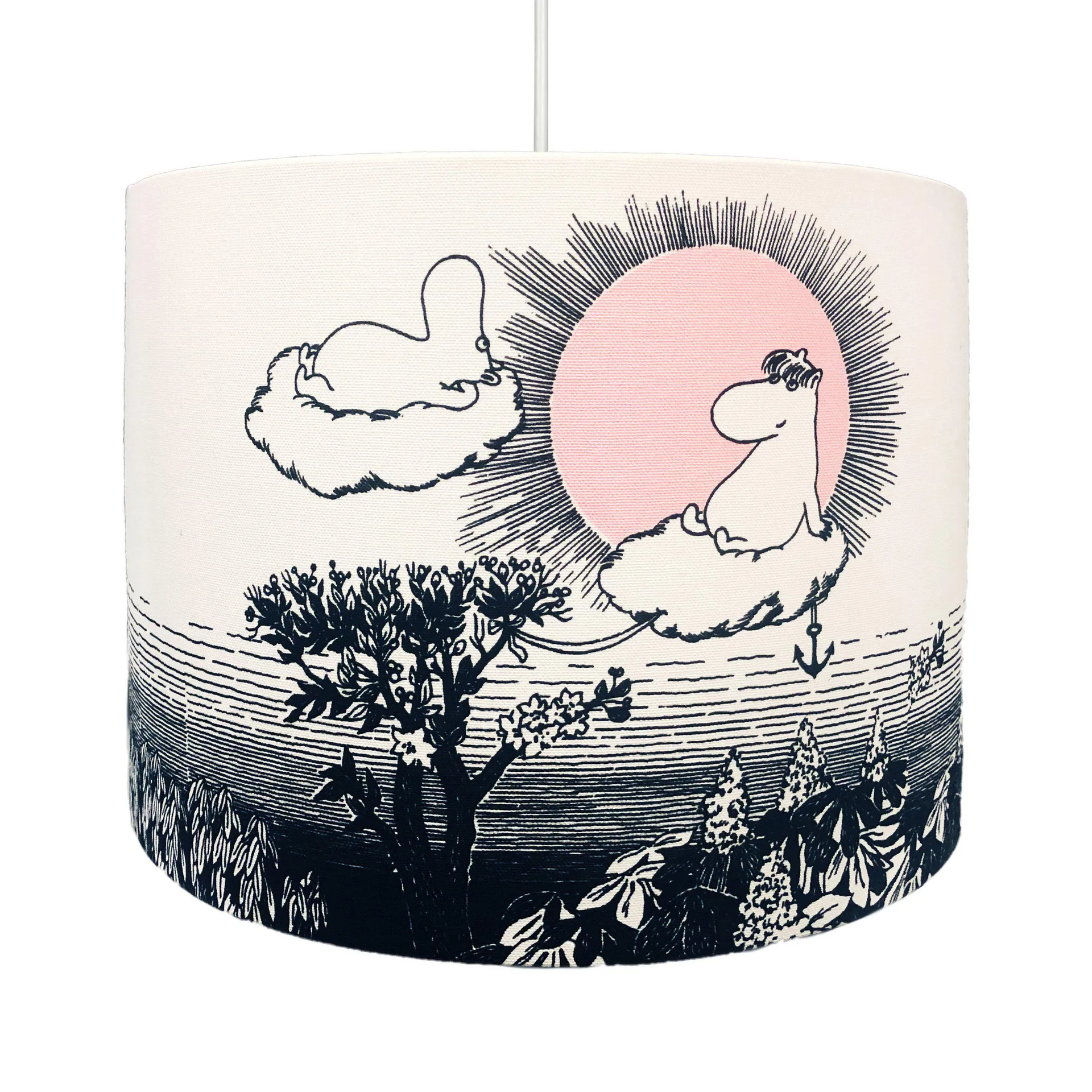 Moomin The Sky lampa stołowa Ø35 cm, Biały PR Home