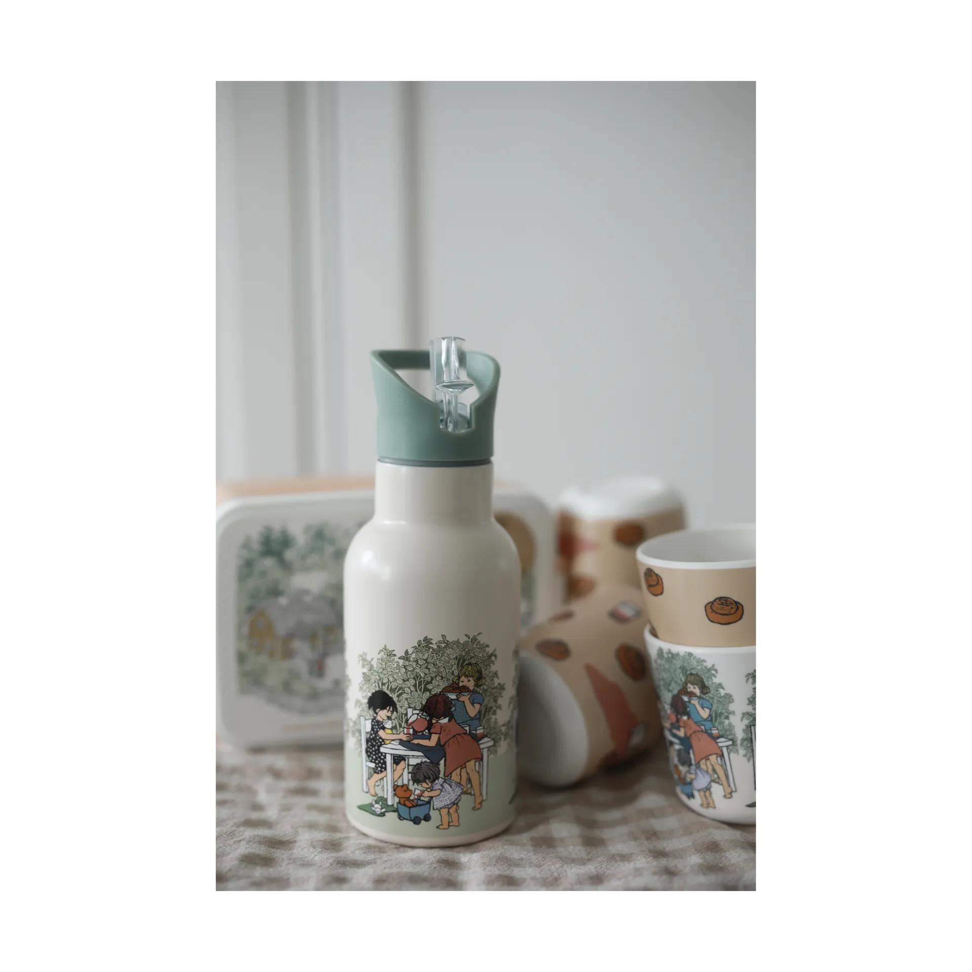 Butelka na wodę Barnen i Bullerbyn 34 cl, Wielokolorowy Rätt Start