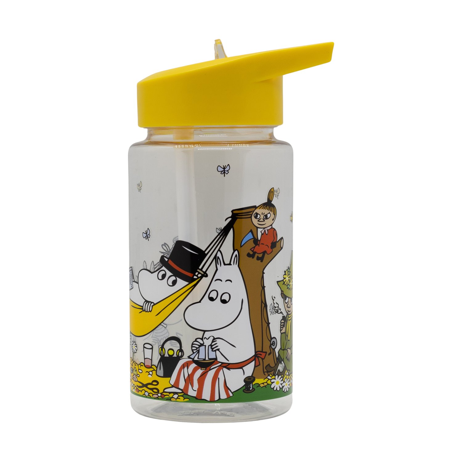 Rätt Start Butelka na wodę Mumin Picknick 55 cl Żółty