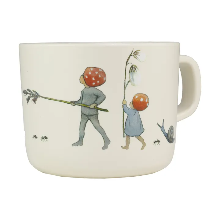 Elsa Beskow Tomtebobarnen kubek 250 ml - Biały - Rätt Start