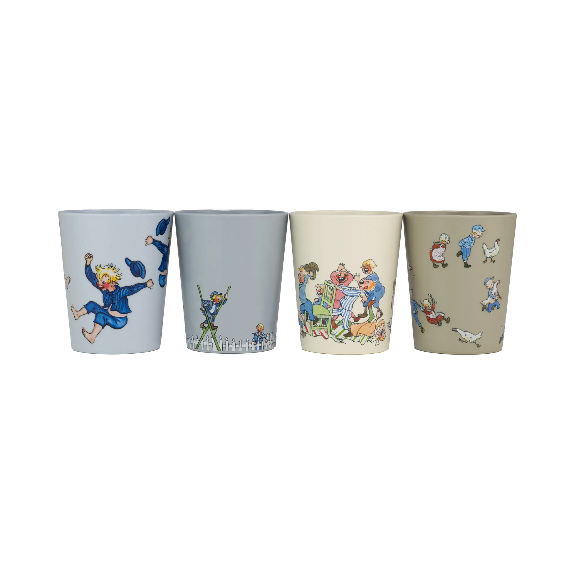 Emil i Lönneberga filiżanki kolekcjonerskie 150 ml, zestaw 4 szt., Multi Rätt Start