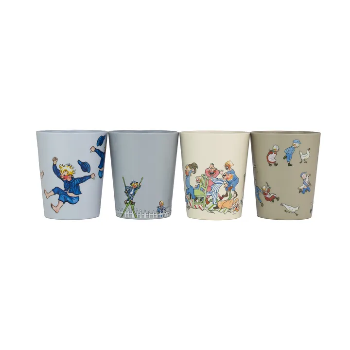 Emil i Lönneberga filiżanki kolekcjonerskie 150 ml, zestaw 4 szt. - Multi - Rätt Start