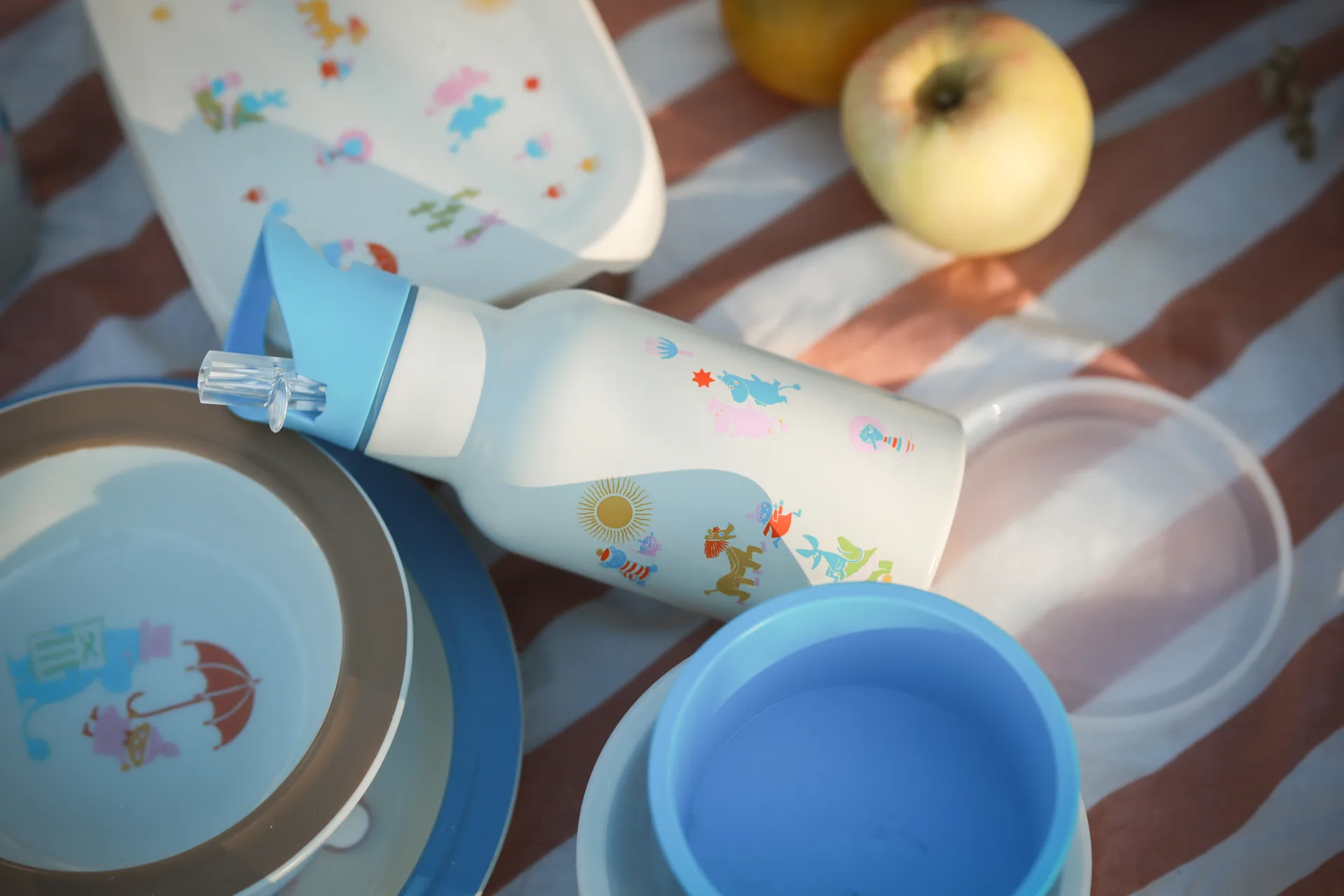 Mumin 80 butelka 34 cl, Beżowo-niebieski Rätt Start