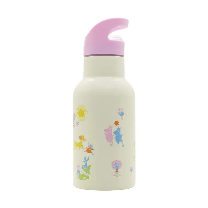 Mumin 80 butelka na wodę 340 ml - Beżowo-różowy - Rätt Start