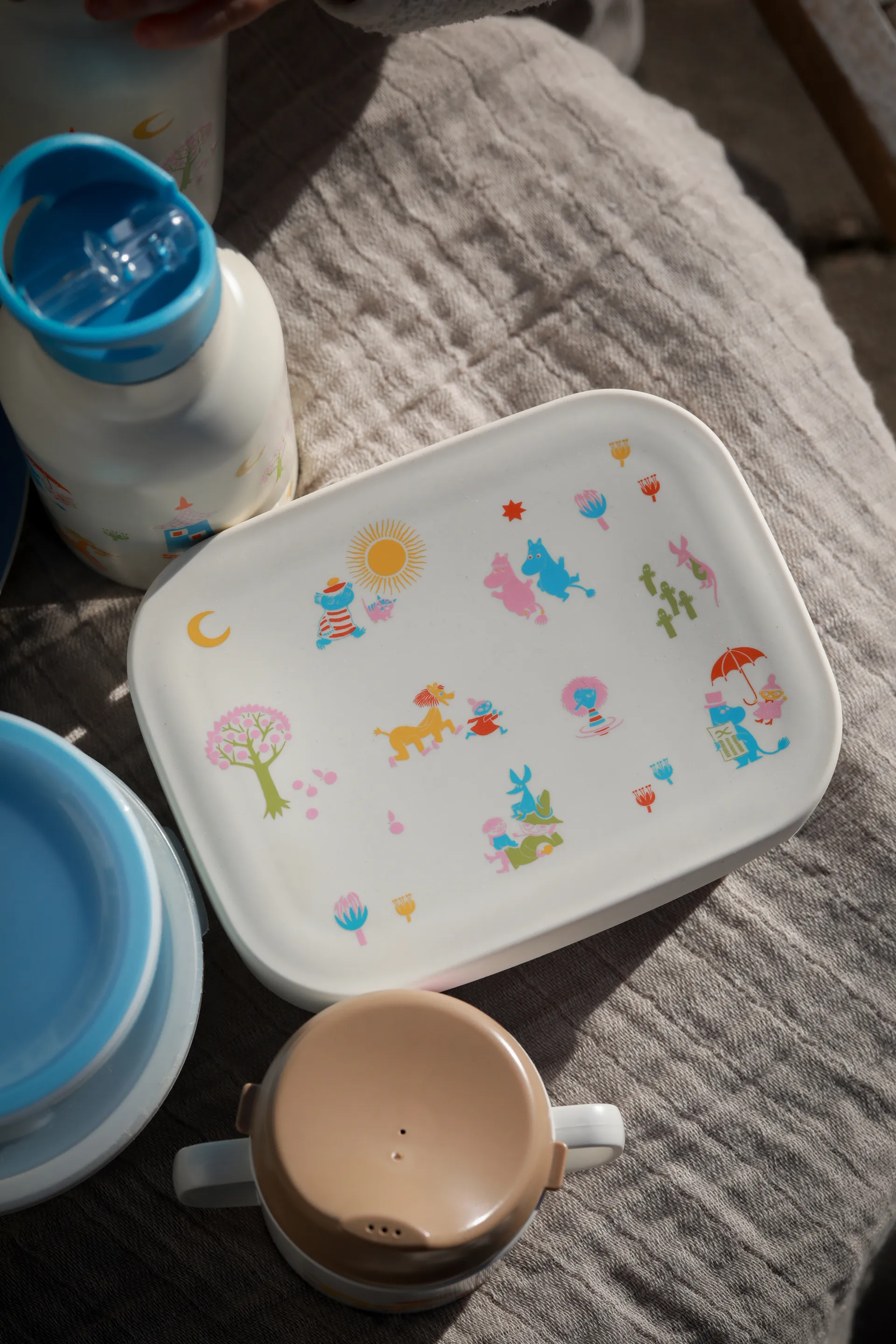 Mumin 80 pojemnik na lunch 13x17 cm, Beżowy Rätt Start