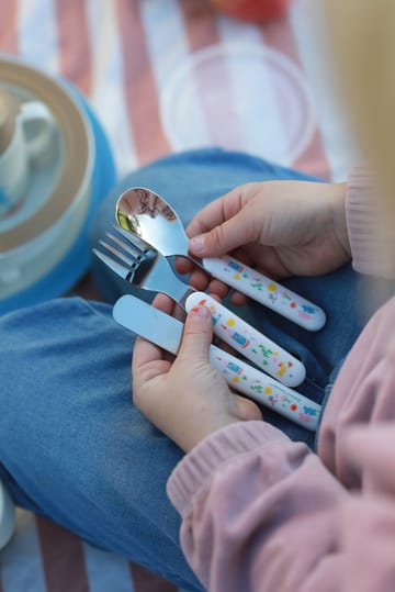 Mumin 80 zestaw sztućców 3 części - Biały - Rätt Start