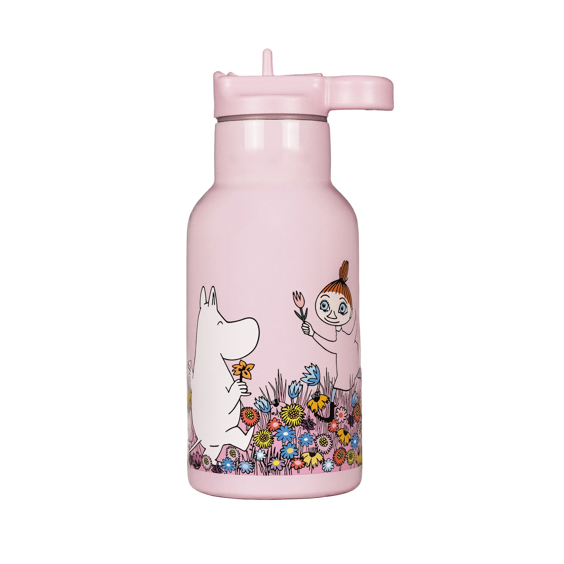 Mumin Äng butelka na wodę 340 ml, Różowy Rätt Start
