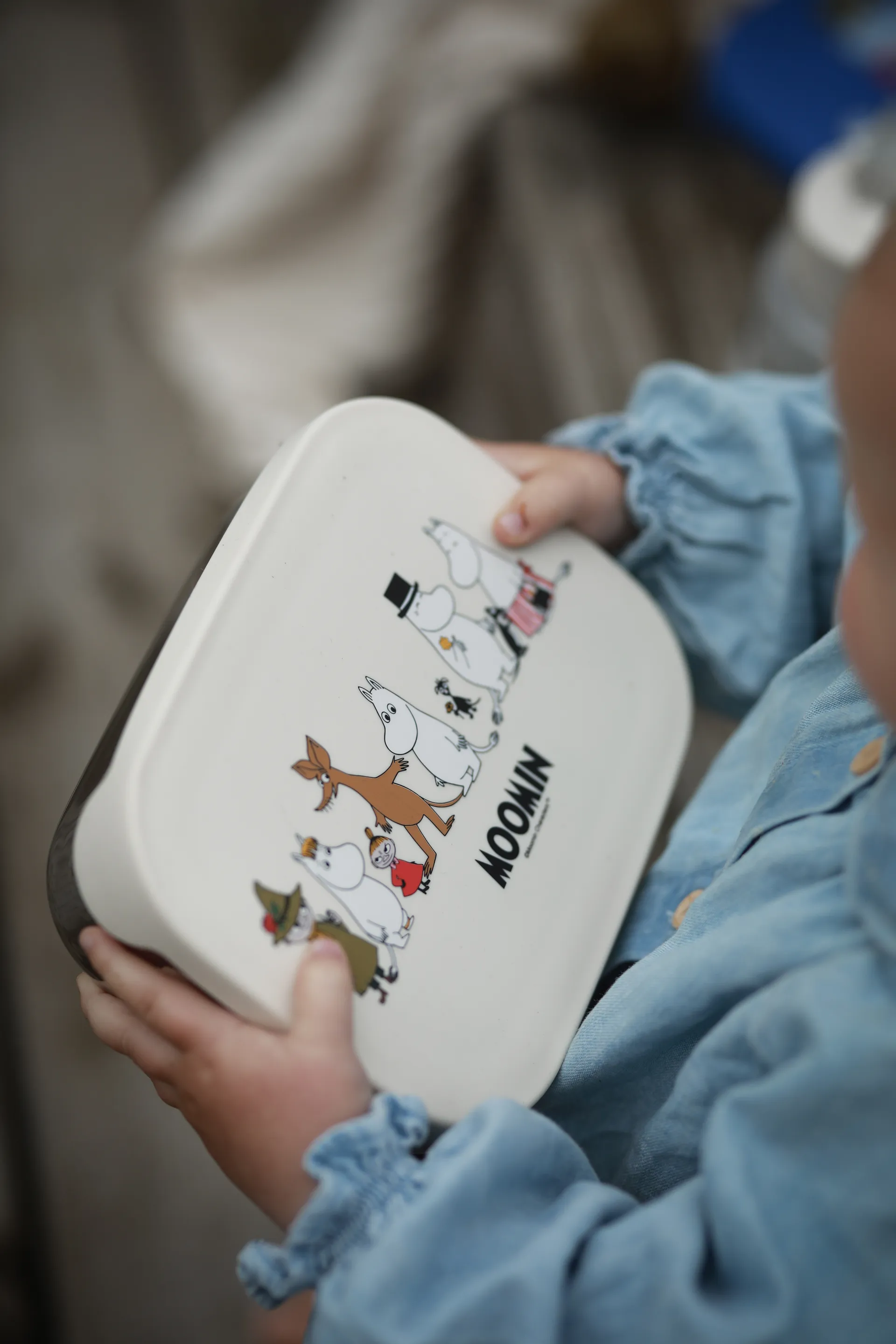Mumin Family pojemnik na lunch 13x17 cm, Beżowy Rätt Start