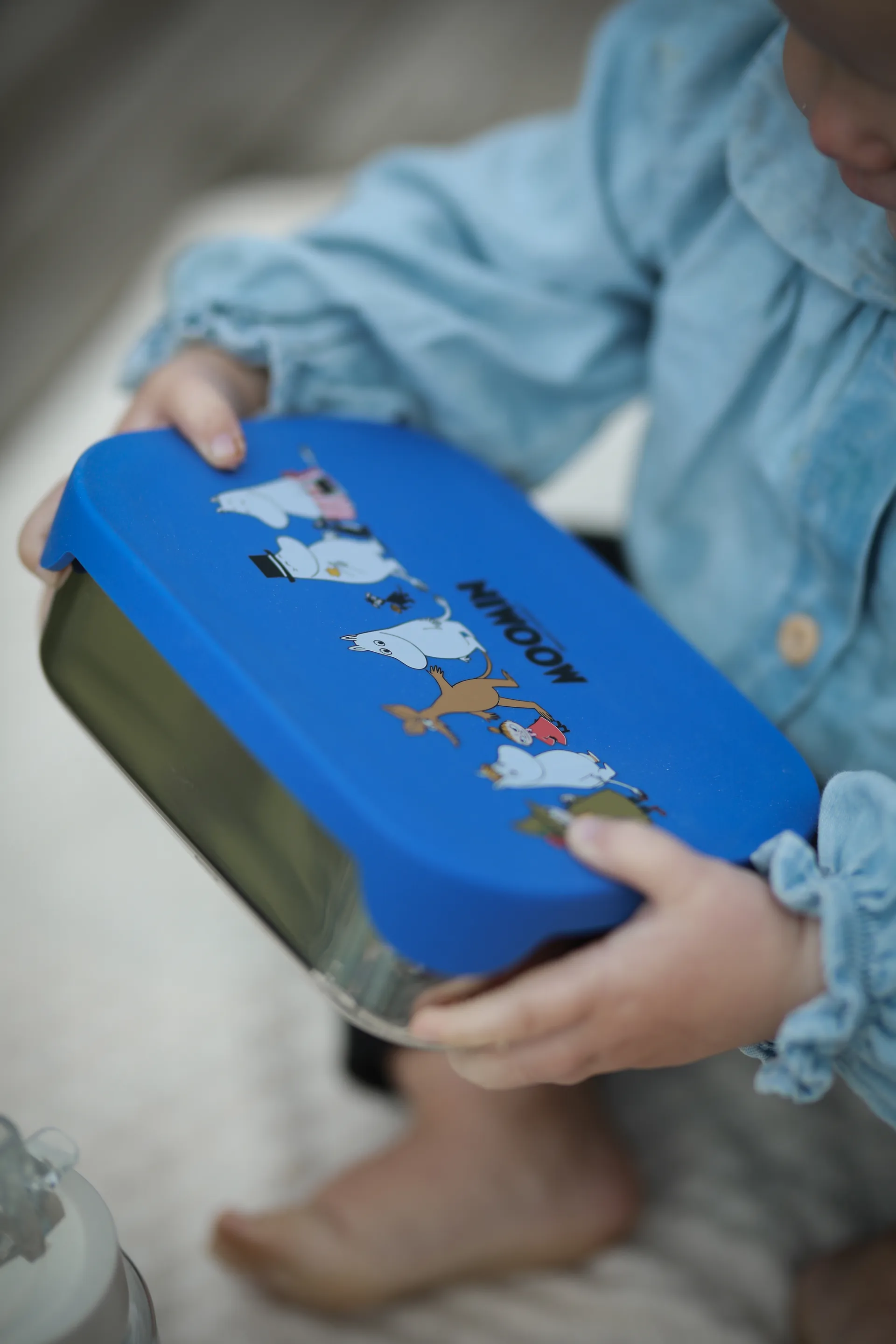 Mumin Family pojemnik na lunch 13x17 cm, Niebieski Rätt Start