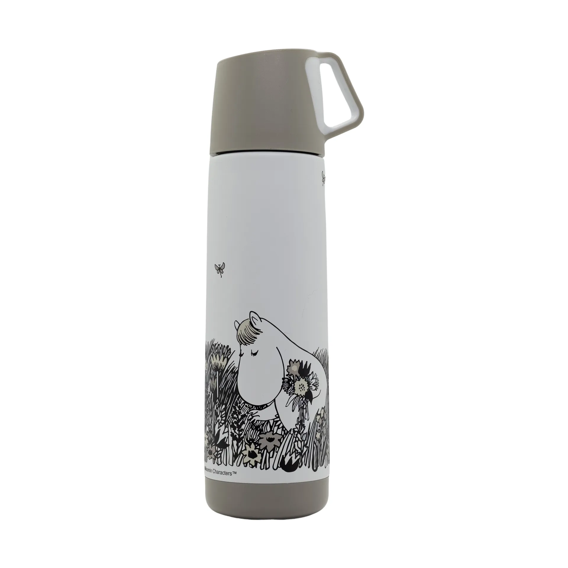 Mumin Graphic termos 500 ml, Biało-czarny Rätt Start