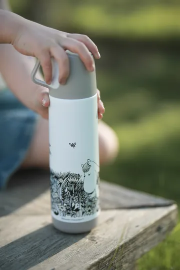 Mumin Graphic termos 500 ml - Biało-czarny - Rätt Start
