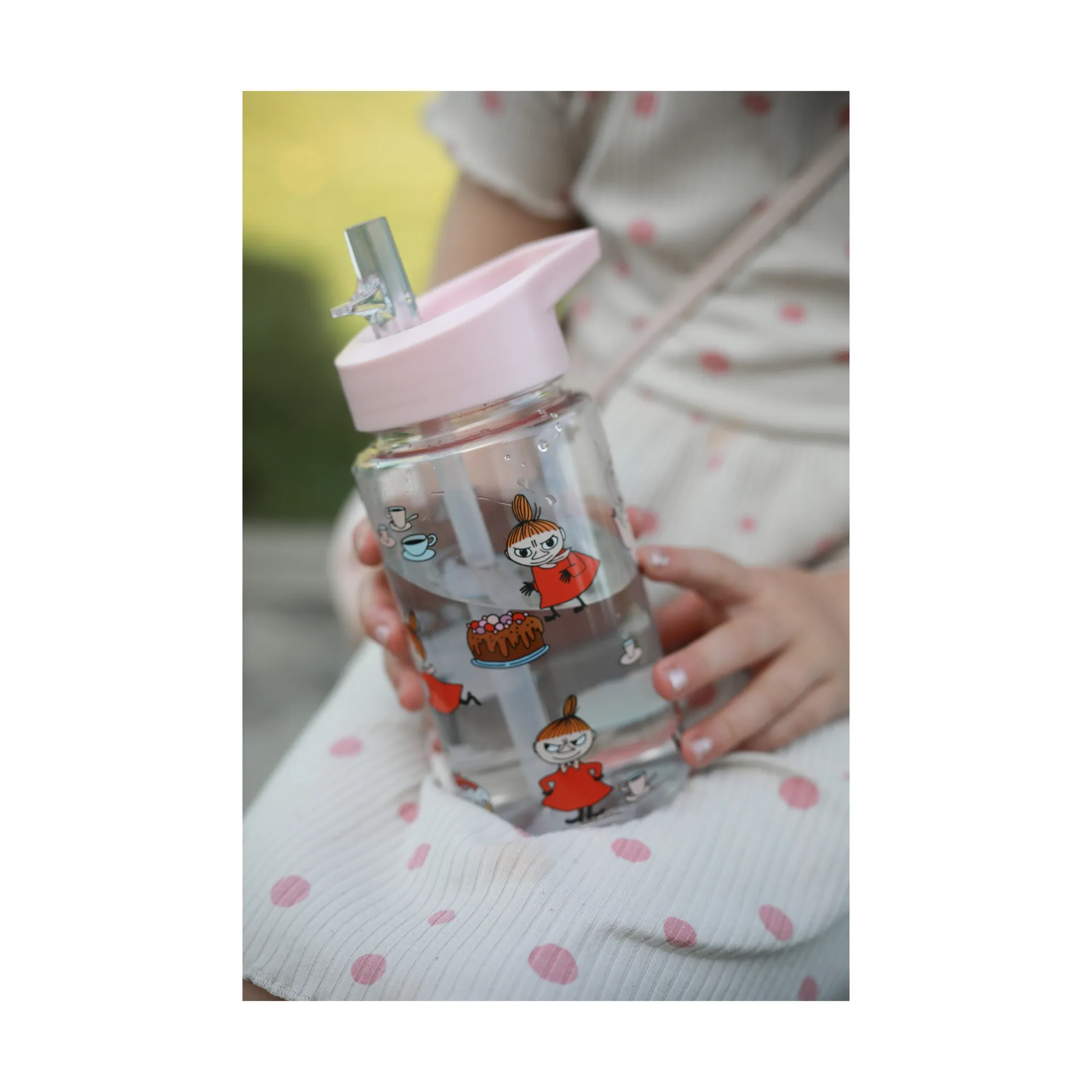 Mumin Lilla My butelka na wodę 550 ml, Różowy Rätt Start