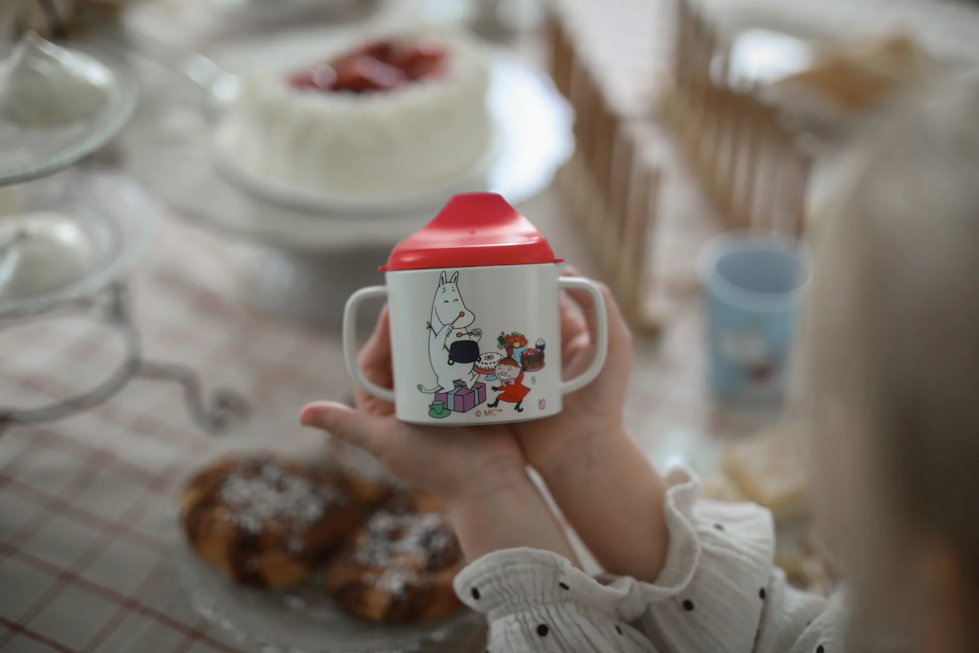 Mumin Lilla My kubek-niekapek 200 ml, Czerwony Rätt Start