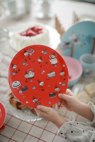 Mumin Lilla My talerz Ø19,8 cm - Czerwony - Rätt Start