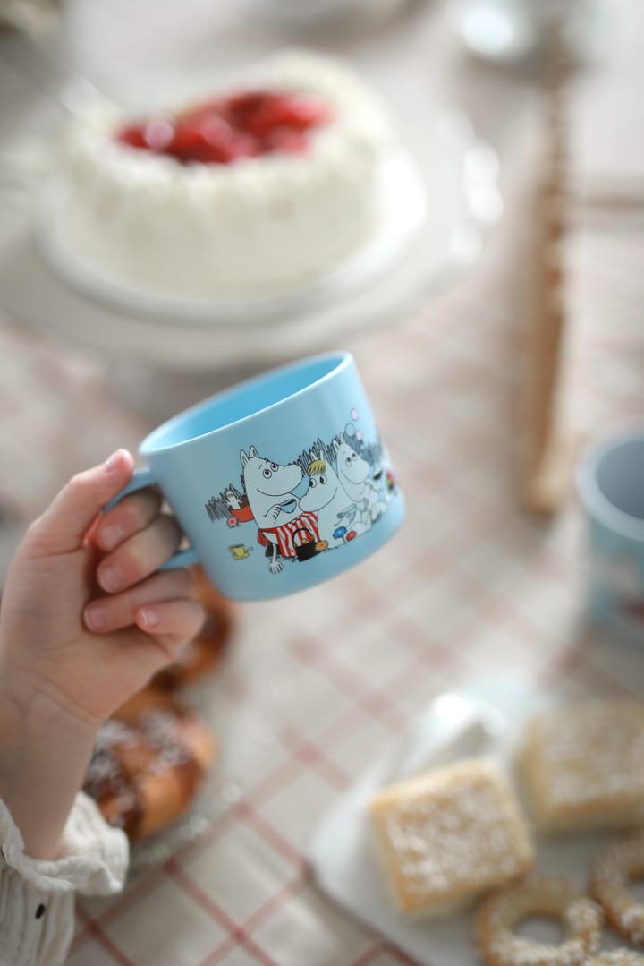 Mumin Picknick kubek 25 cl, Jasnoniebieski R�ätt Start