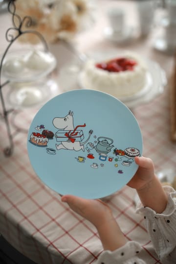Mumin Picknick talerz Ø19,5 cm - Jasnoniebieski - Rätt Start
