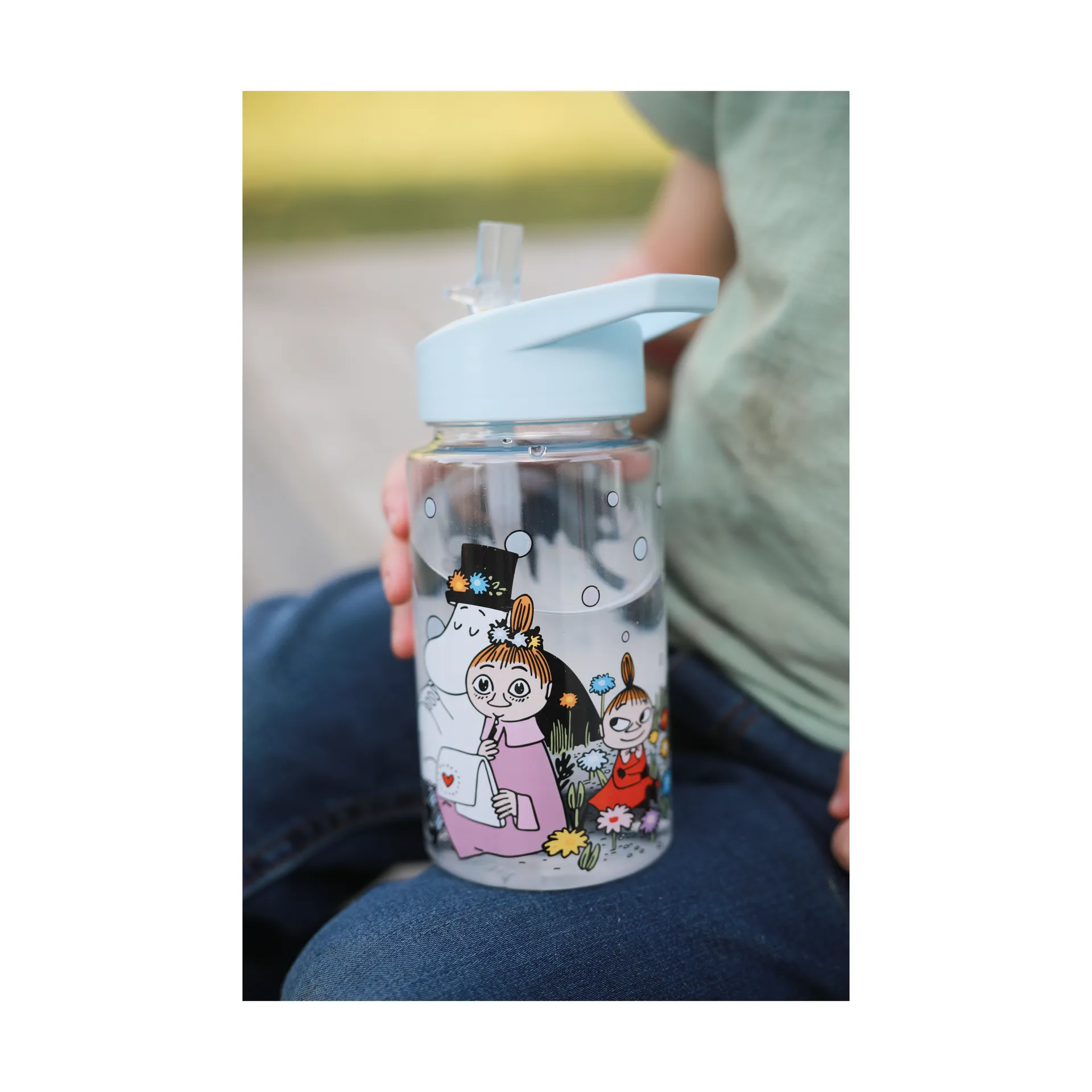 Mumin Skärgård butelka na wodę 550 ml, Niebieski Rätt Start