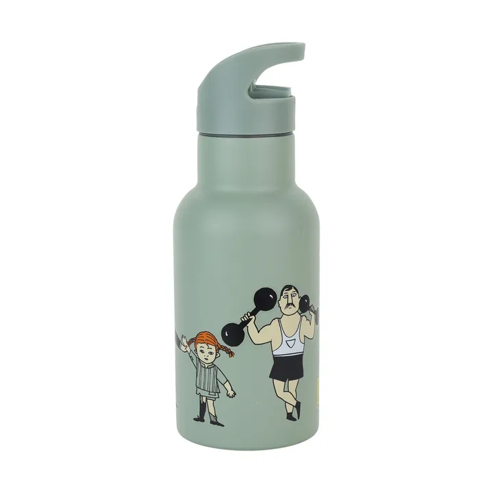 Pippi Cirkus butelka na wodę 340 ml - Zielony - Rätt Start