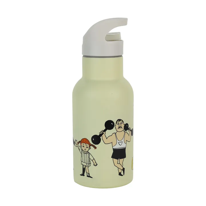 Pippi Cirkus butelka na wodę 340 ml - Żółty - Rätt Start
