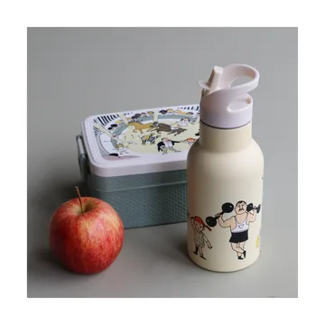 Pippi Cirkus butelka na wodę 340 ml - Żółty - Rätt Start