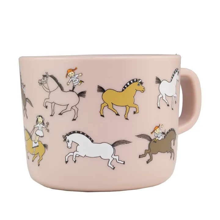 Pippi Cirkus kubek 250 ml - Różowy - Rätt Start