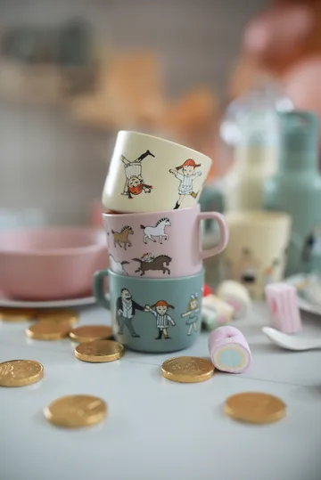 Pippi Cirkus kubek 250 ml - Różowy - Rätt Start