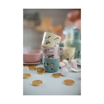 Pippi Cirkus kubek 250 ml - Żółty - Rätt Start