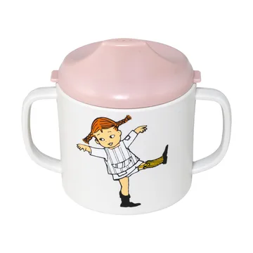 Pippi Cirkus kubek niekapek 200 ml - Różowy - Rätt Start